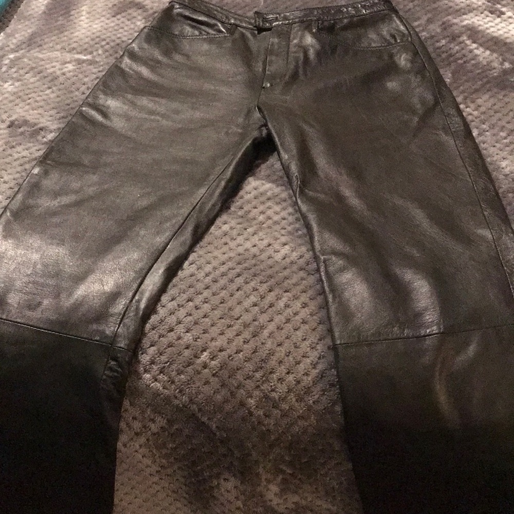 Wilson’s black leather pants size 8